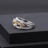 Silver Ring 0.54 ct Citrine