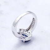 Silver 1.29 ct  Ring Sapphire