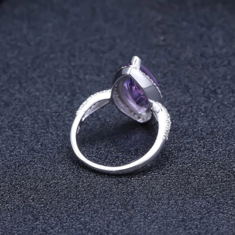 Silver Ring 4.34 ct Amethyst