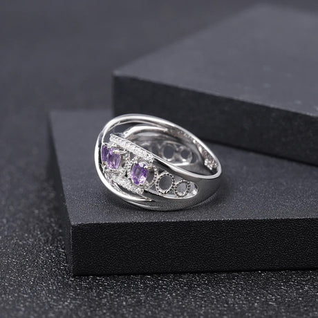 Silver Ring 0.86 ct Amethyst