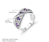 Silver Ring 0.86 ct Amethyst
