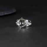 Silver Ring Green Amethyst