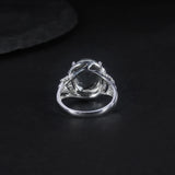 Silver Ring Green Amethyst