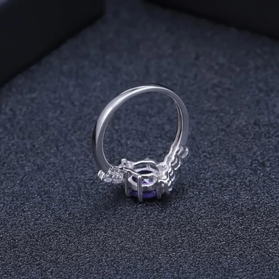 Silver Ring 1.35 ct Amethyst