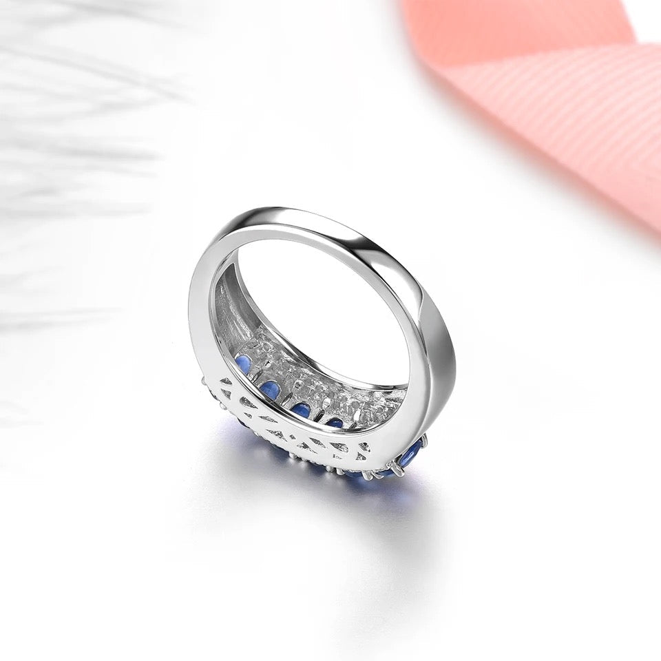 Silver Ring 1.80 ct Sapphire
