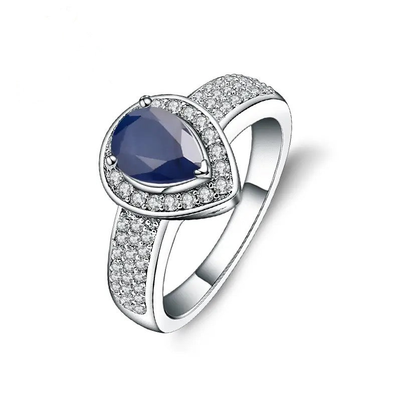 Silver 1.29 ct  Ring Sapphire